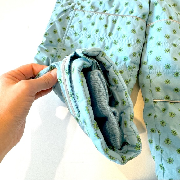 Hanna Andersson Winterwear Snow Overalls - Size 100 Girls US 4 Floral Print - Picture 7 of 16